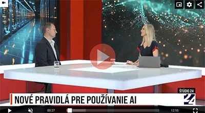 Štúdio 24: O nových pravidlách používania AI (TV JOJ)